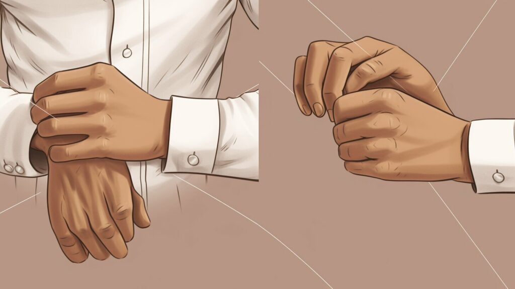 basic method of tying a button-up shirt