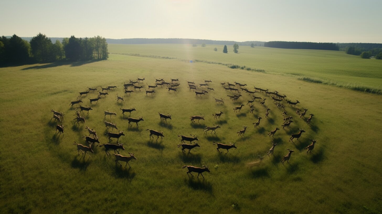 why do deer run in circles