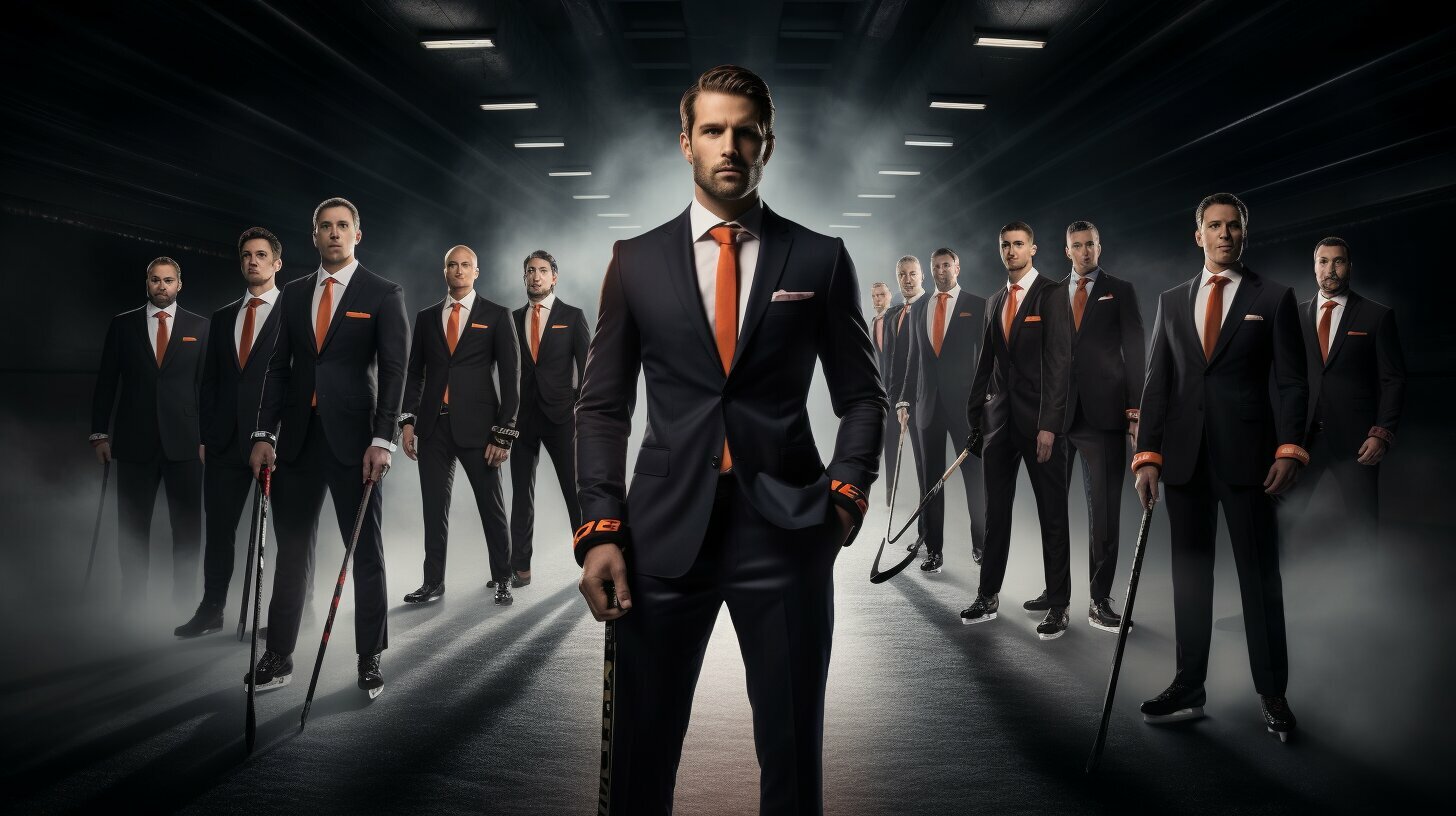 why do hockey players wear suits