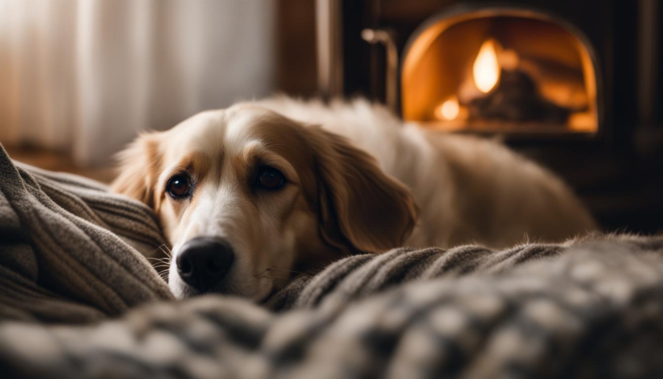 why do dogs lay on your feet